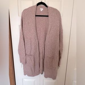 Heather pink oversized cardigan from Stars Above, size XL/XXL